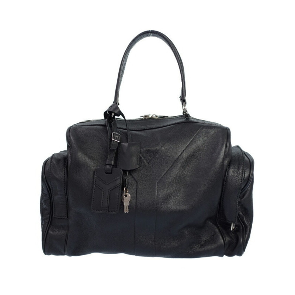 Saint Laurent Rive Gauche Leather Y Duffle Bag Black